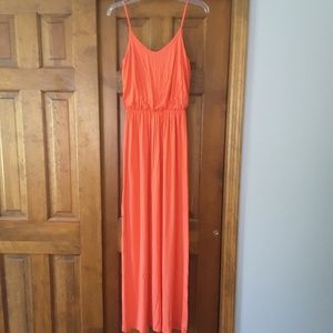 Lush Women's Maxi Dress in Vibrant Orange